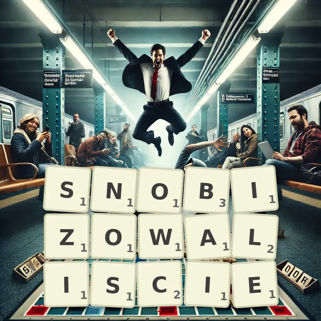 Słowa z liter SNOBIZOWALIŚCIE