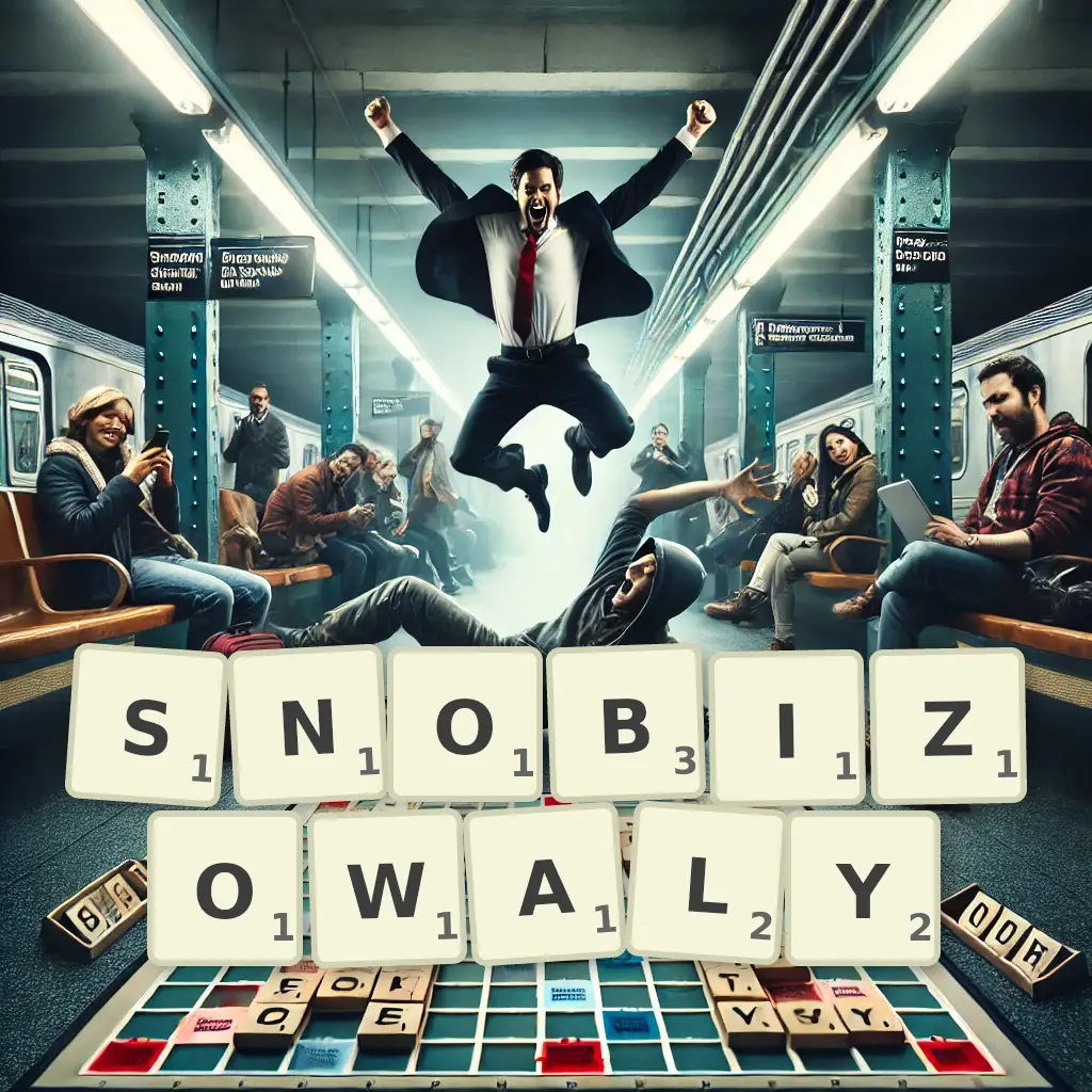 Słowa z liter SNOBIZOWAŁY