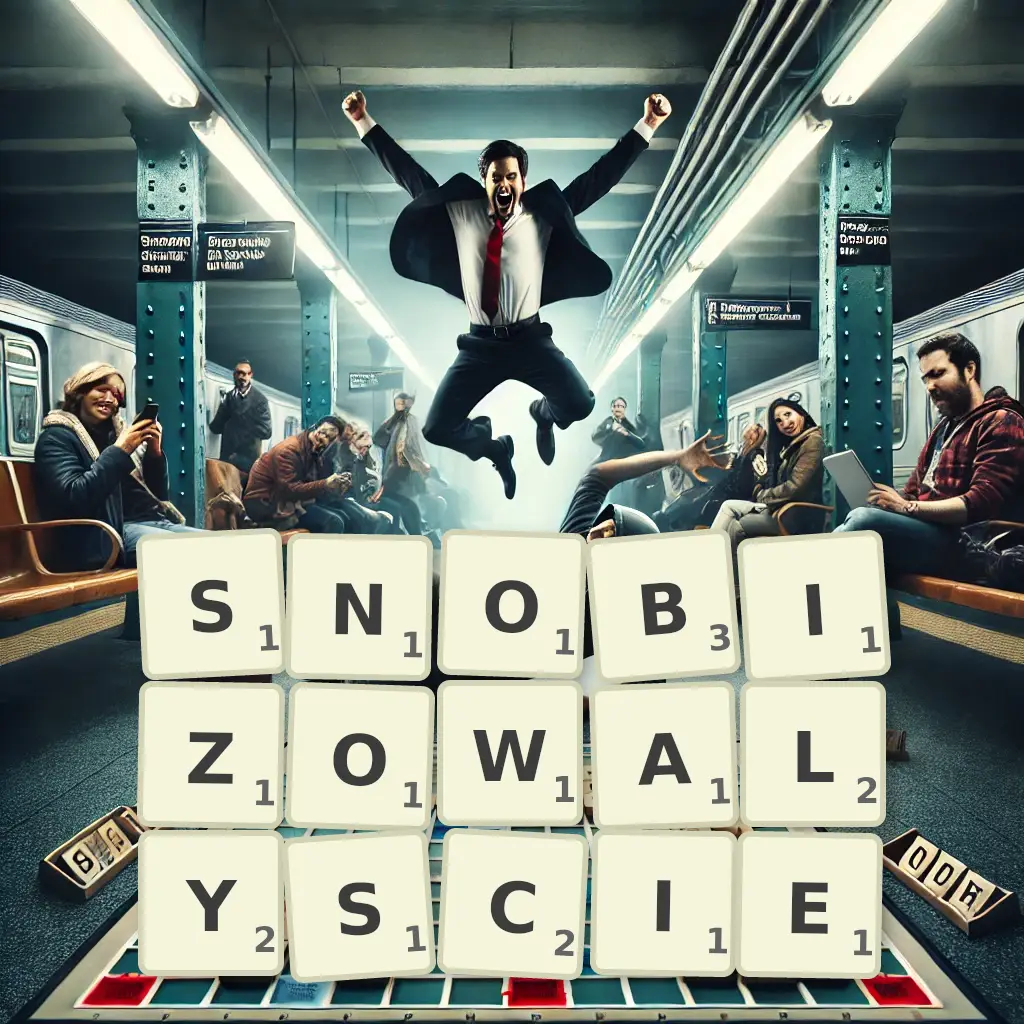 Słowa z liter SNOBIZOWAŁYŚCIE