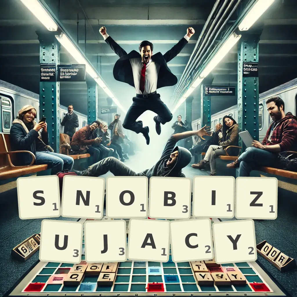 Słowa z liter SNOBIZUJĄCY