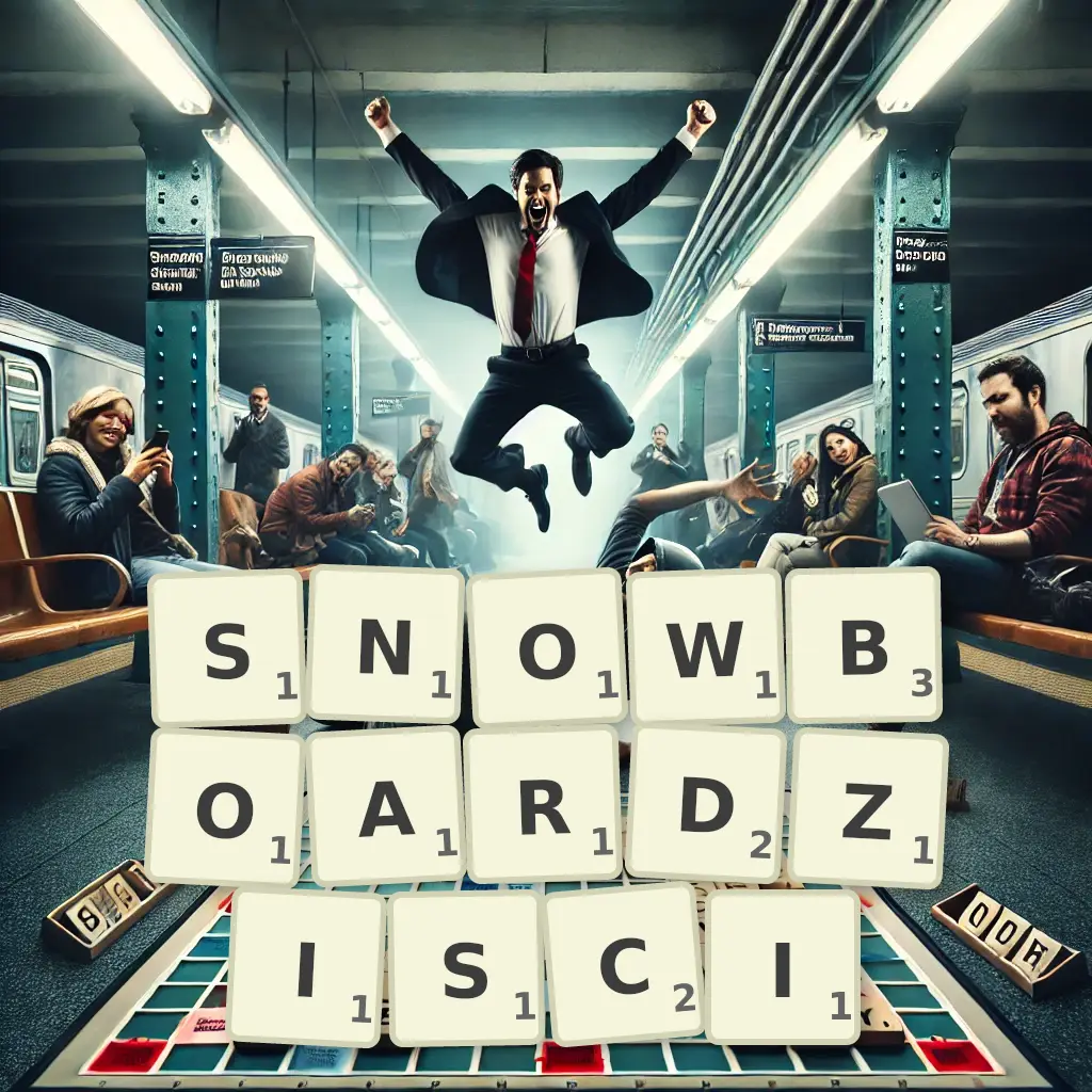 Słowa z liter SNOWBOARDZIŚCI