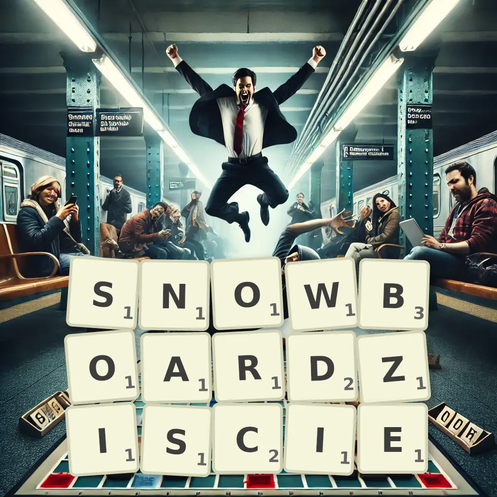 Słowa z liter SNOWBOARDZIŚCIE