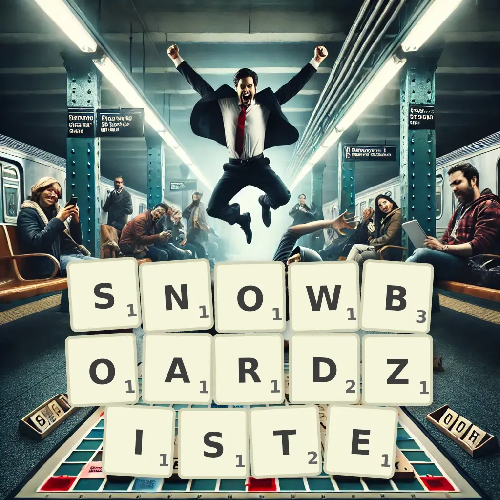 Słowa z liter SNOWBOARDZISTĘ