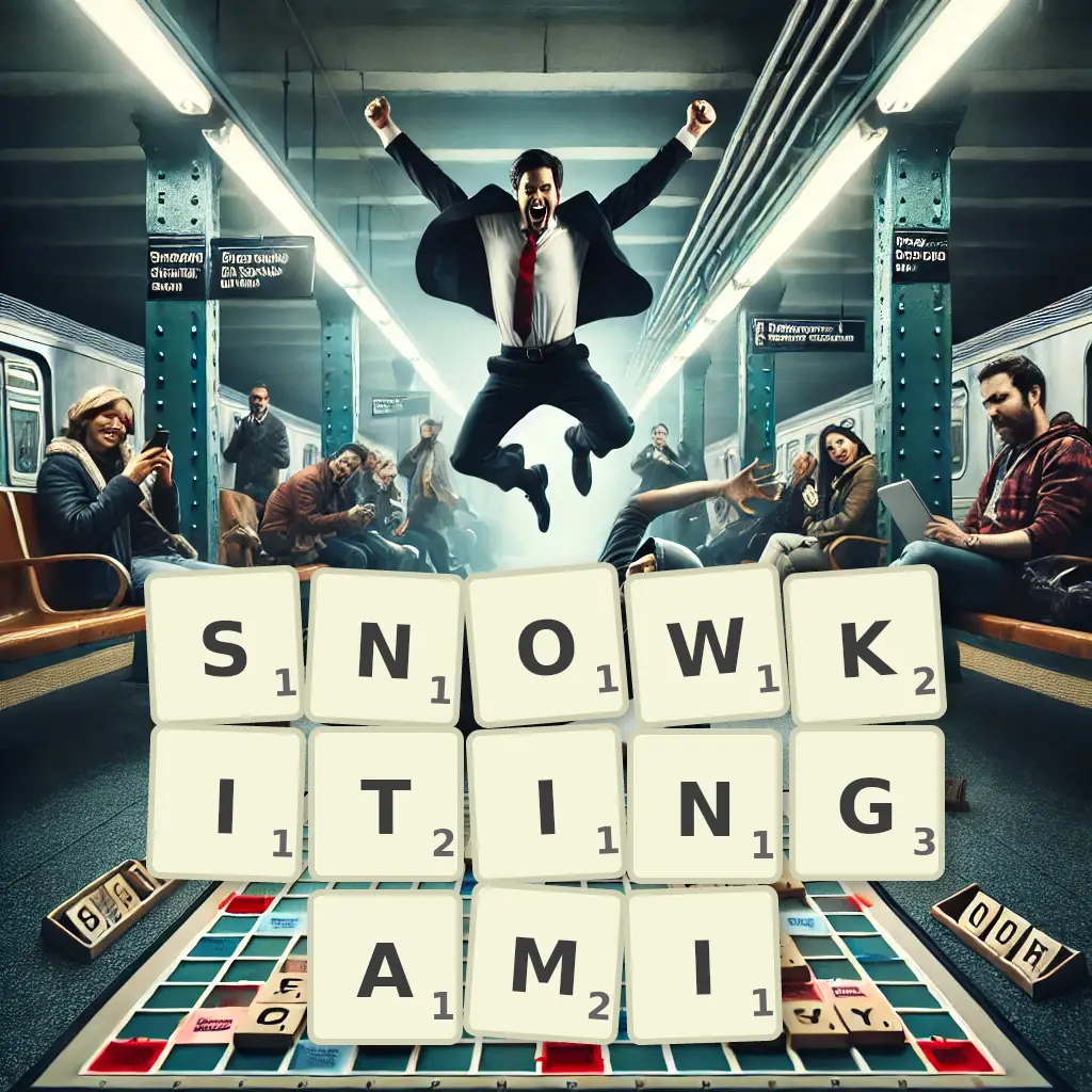 Słowa z liter SNOWKITINGAMI