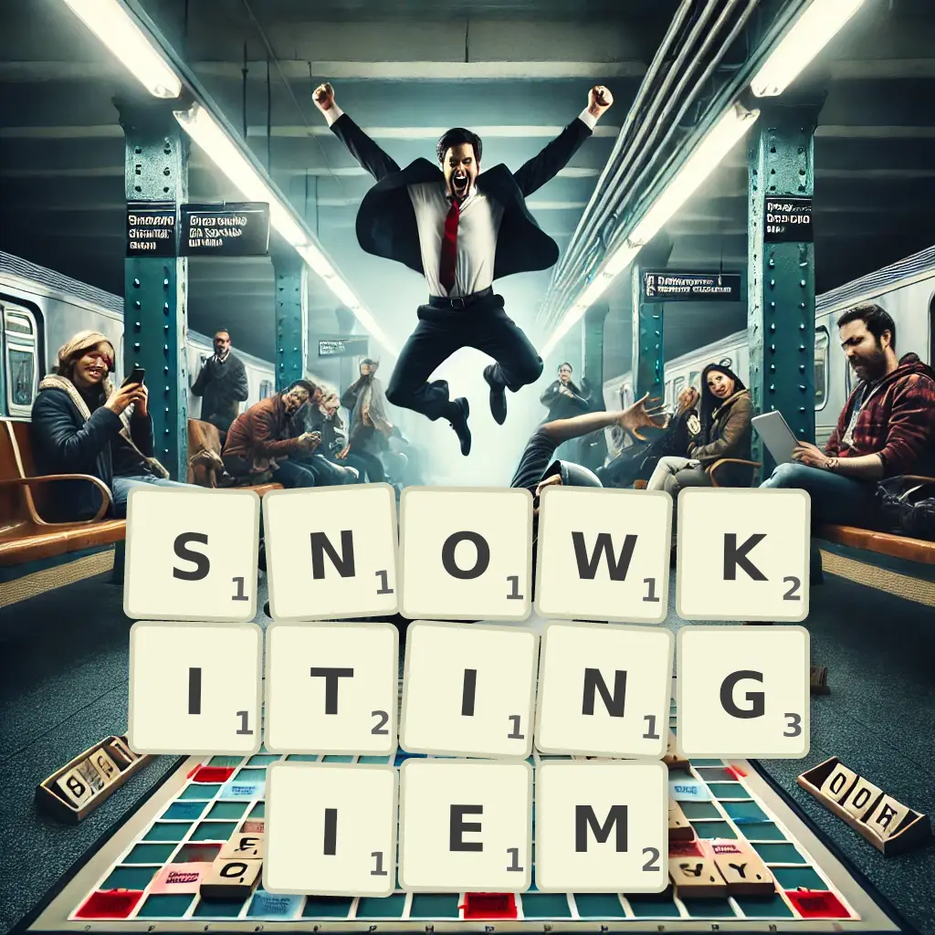 Słowa z liter SNOWKITINGIEM