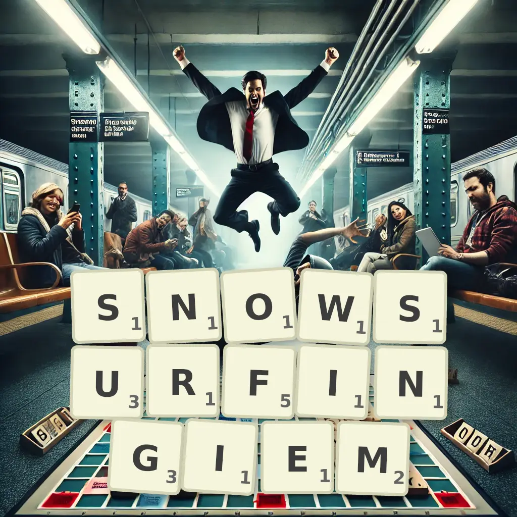 Słowa z liter SNOWSURFINGIEM