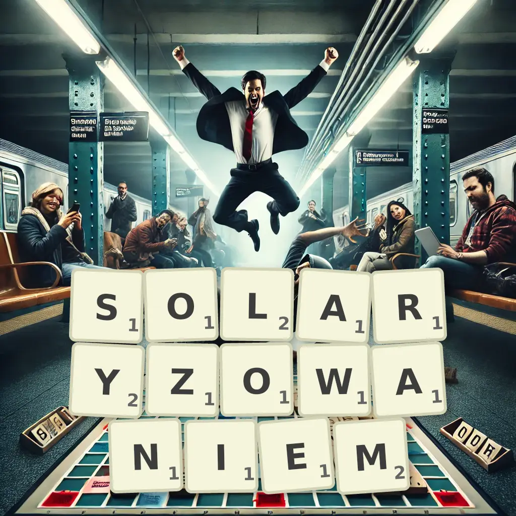 Słowa z liter SOLARYZOWANIEM