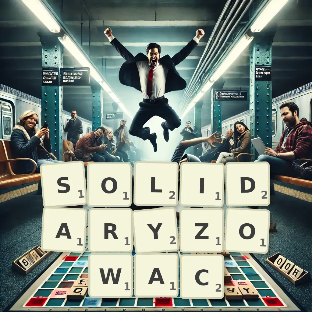 Słowa z liter SOLIDARYZOWAĆ