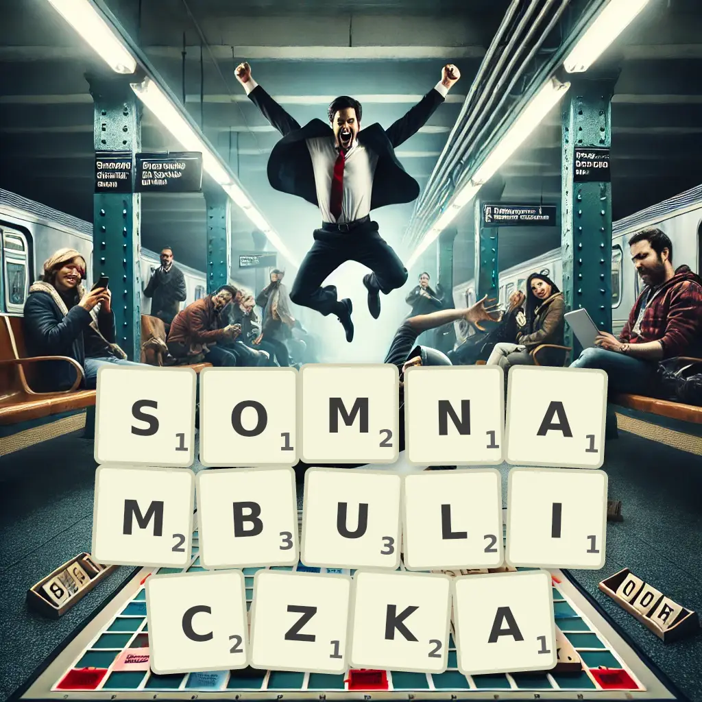 Słowa z liter SOMNAMBULICZKĄ
