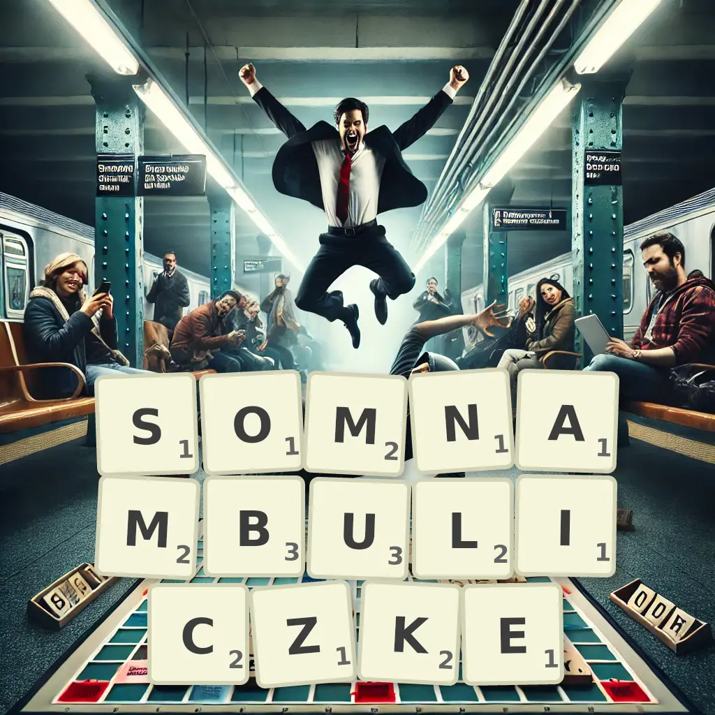 Słowa z liter SOMNAMBULICZKĘ