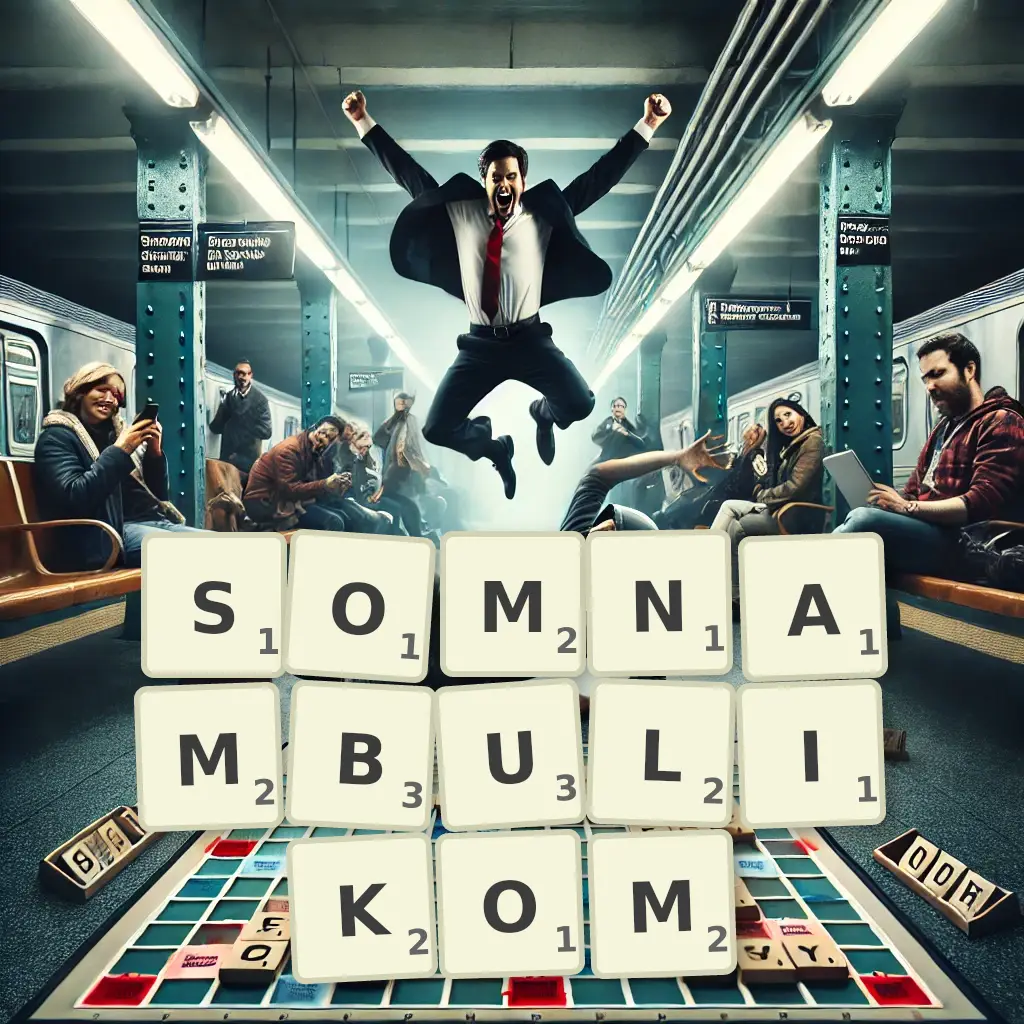 Słowa z liter SOMNAMBULIKOM