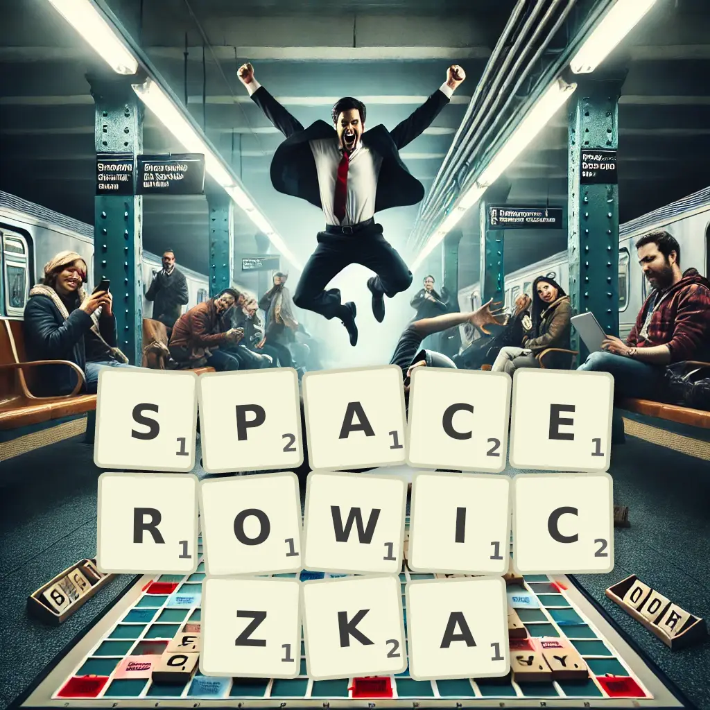 Słowa z liter SPACEROWICZKĄ