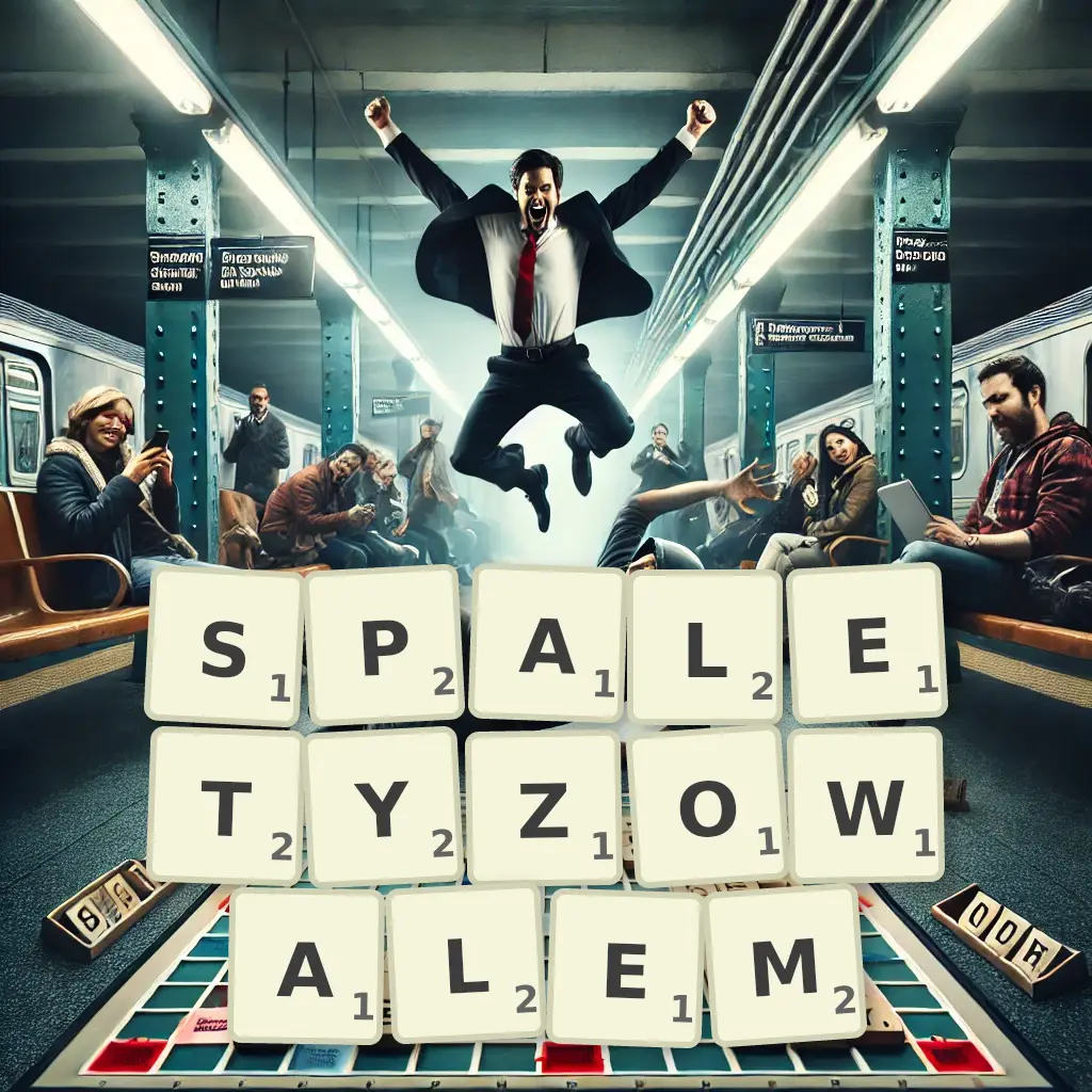 Słowa z liter SPALETYZOWAŁEM