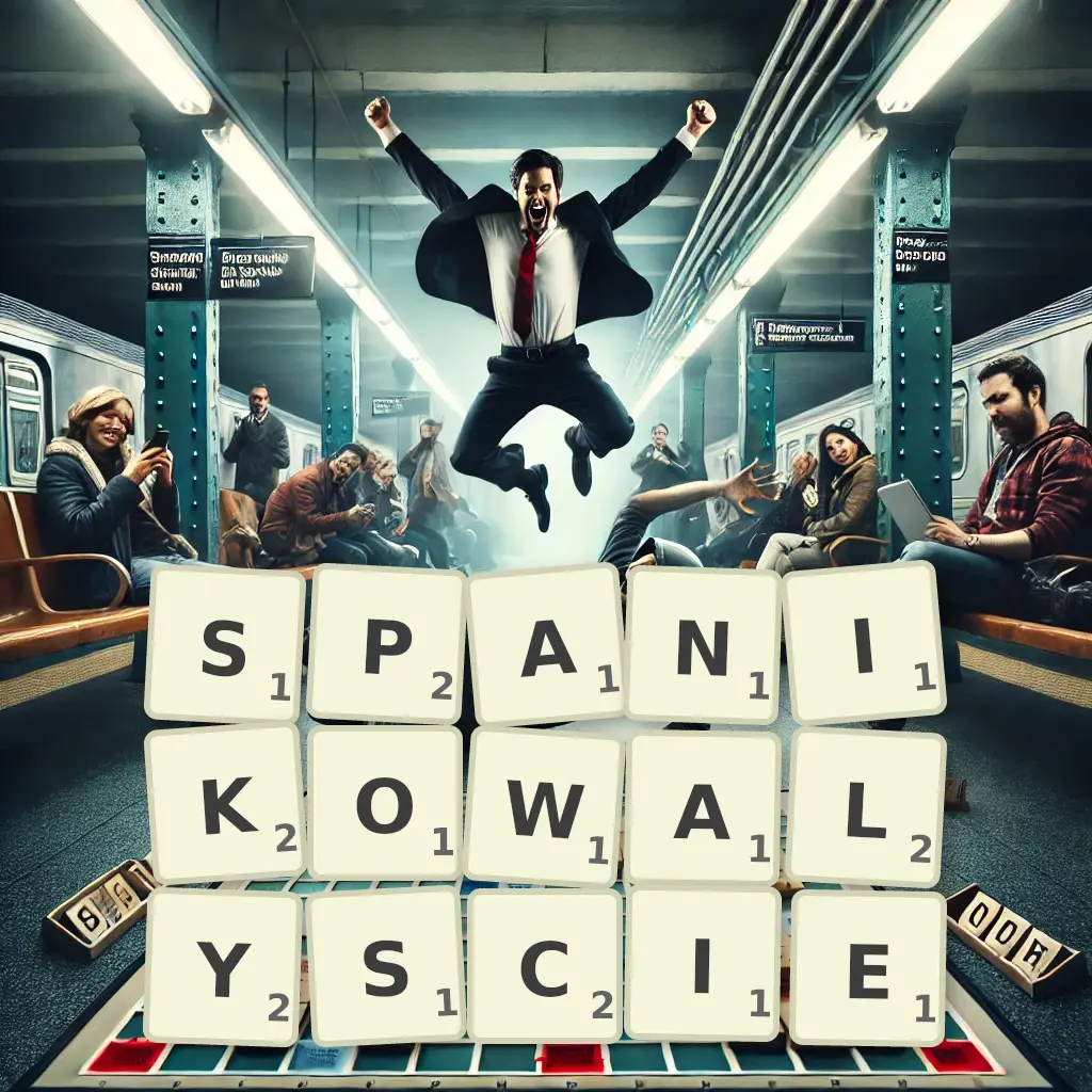 Słowa z liter SPANIKOWAŁYŚCIE