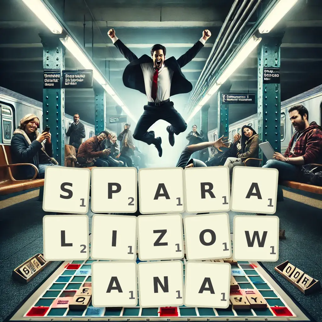 Słowa z liter SPARALIŻOWANĄ
