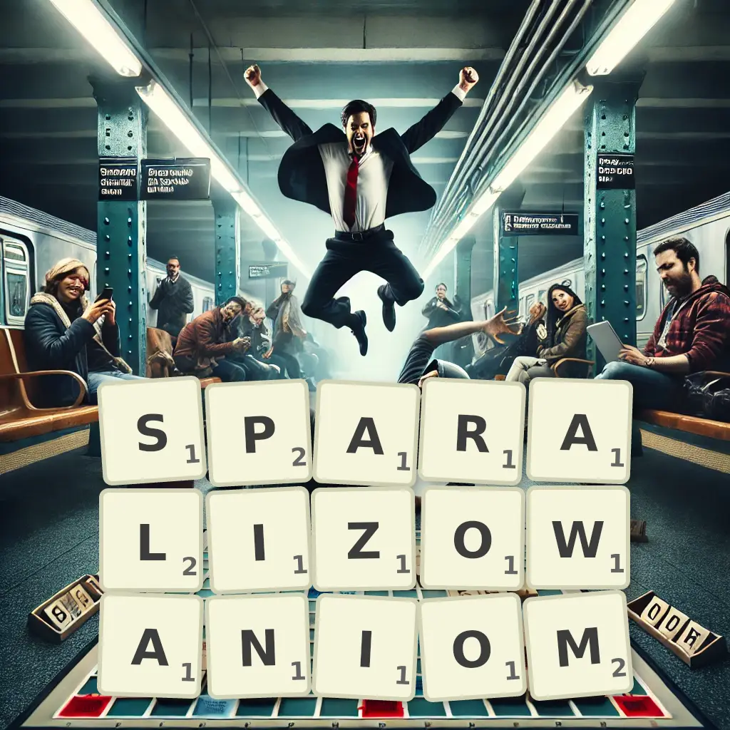 Słowa z liter SPARALIŻOWANIOM