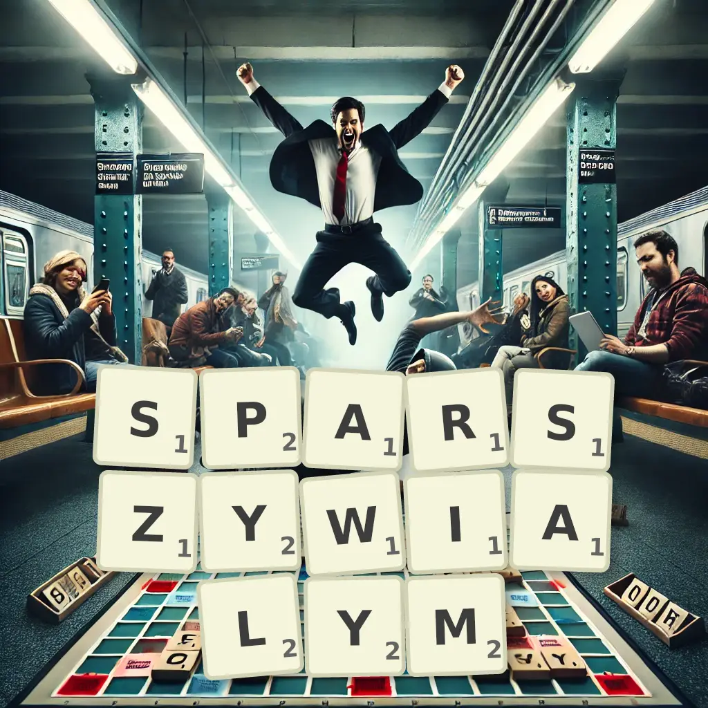 Słowa z liter SPARSZYWIAŁYM