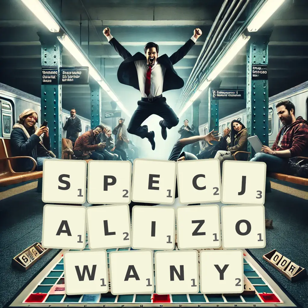 Słowa z liter SPECJALIZOWANY