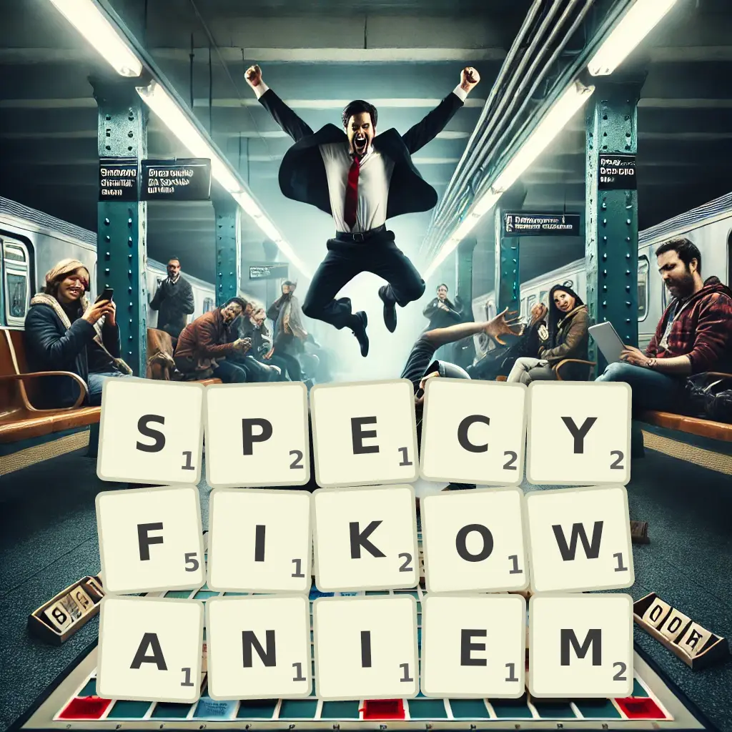 Słowa z liter SPECYFIKOWANIEM