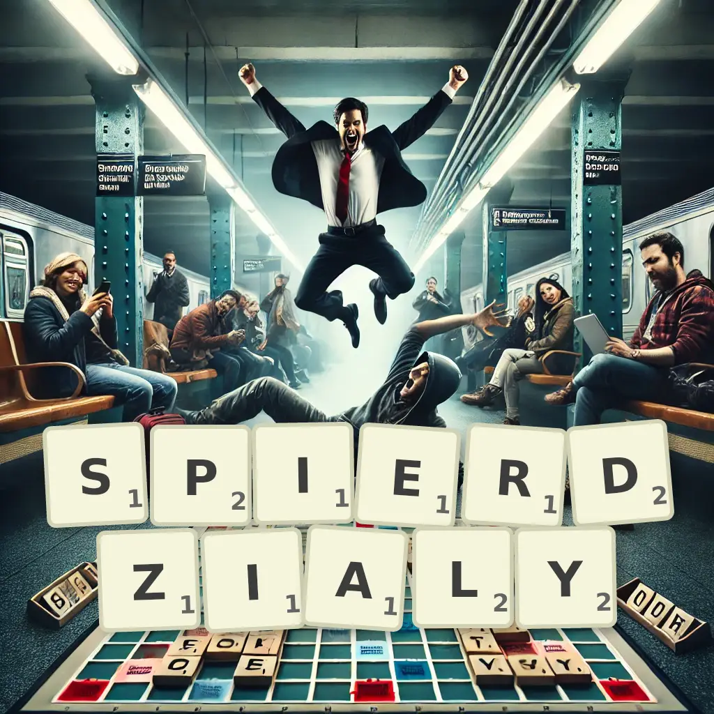 Słowa z liter SPIERDZIAŁY