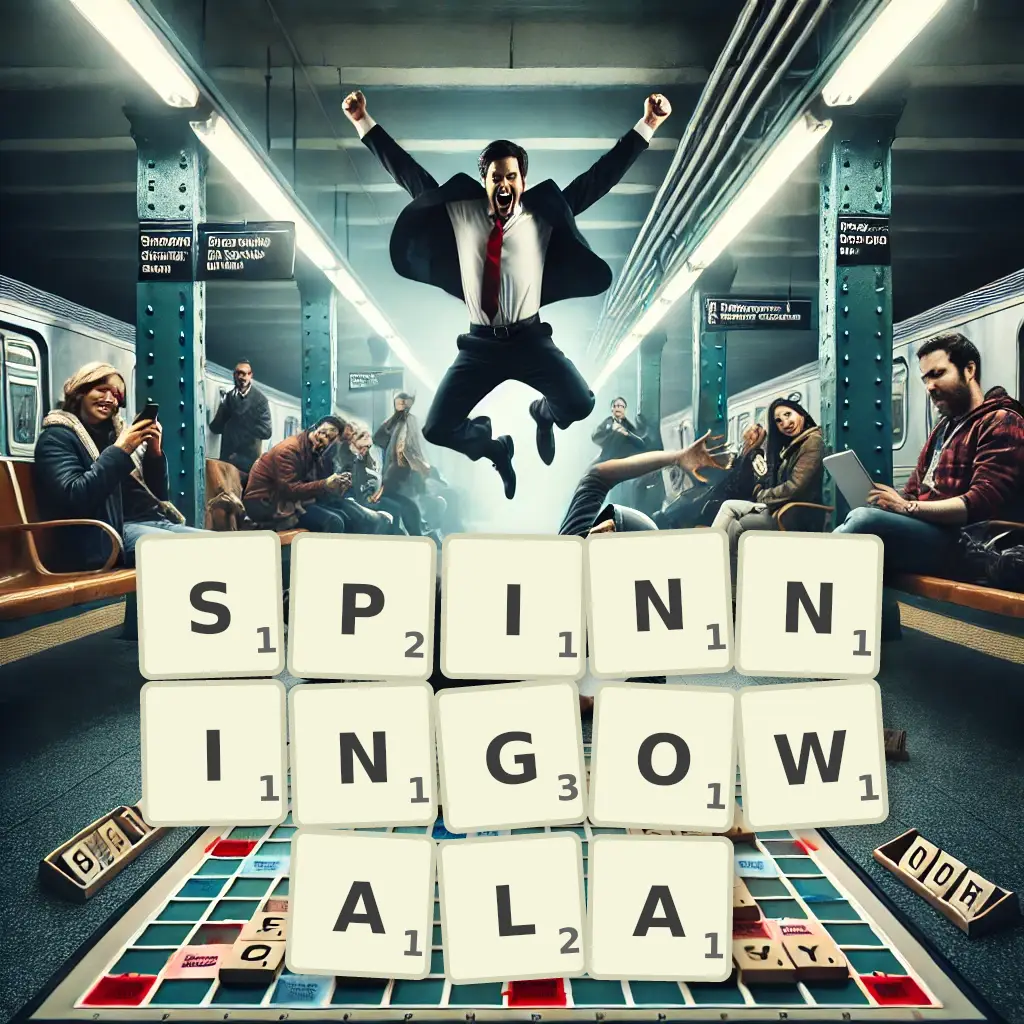 Słowa z liter SPINNINGOWAŁA