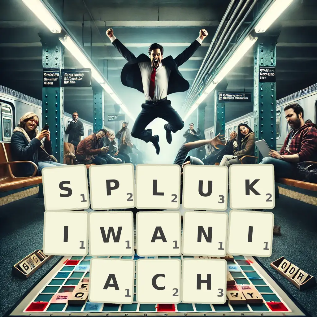 Słowa z liter SPŁUKIWANIACH