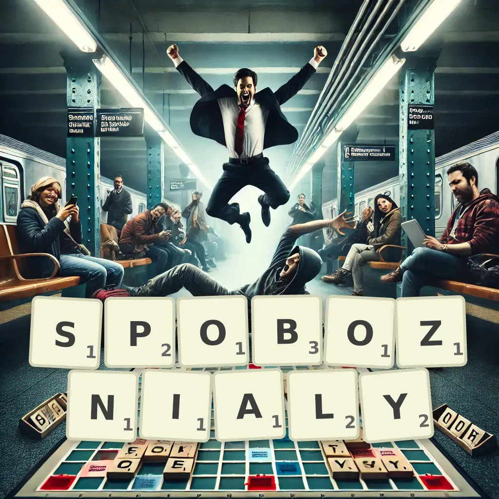 Słowa z liter SPOBOŻNIAŁY