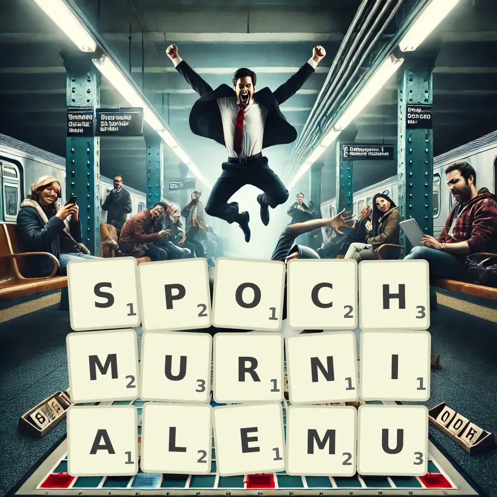 Słowa z liter SPOCHMURNIAŁEMU