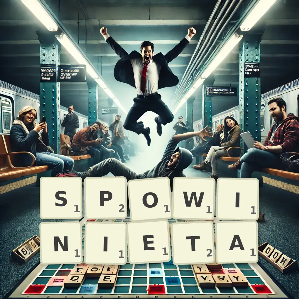 Słowa z liter SPOWINIĘTĄ