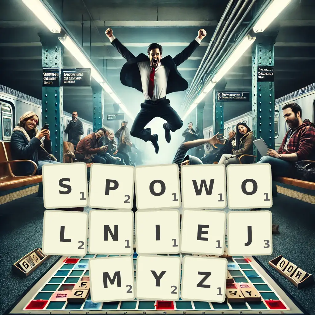 Słowa z liter SPOWOLNIEJMYŻ