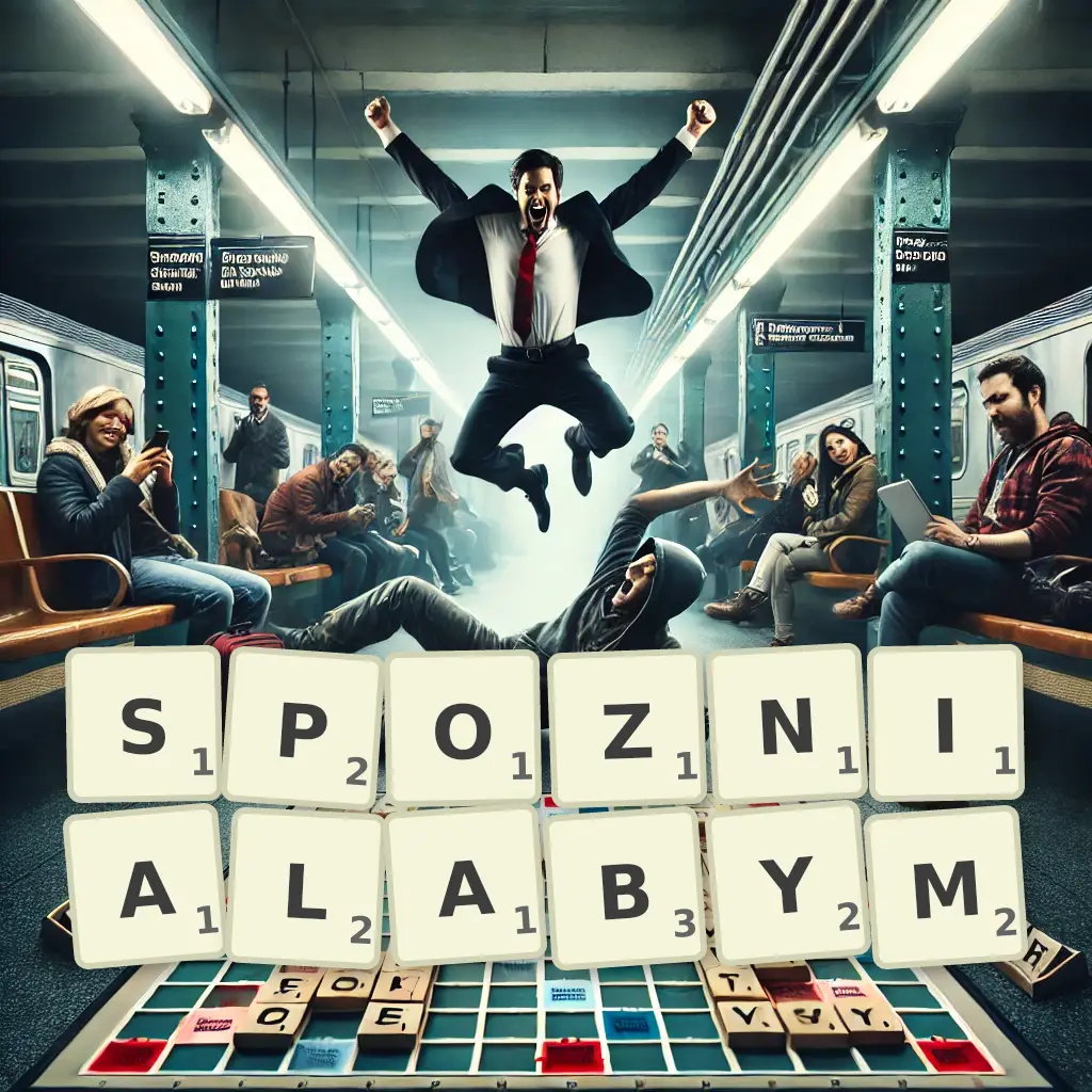 Słowa z liter SPÓŹNIAŁABYM