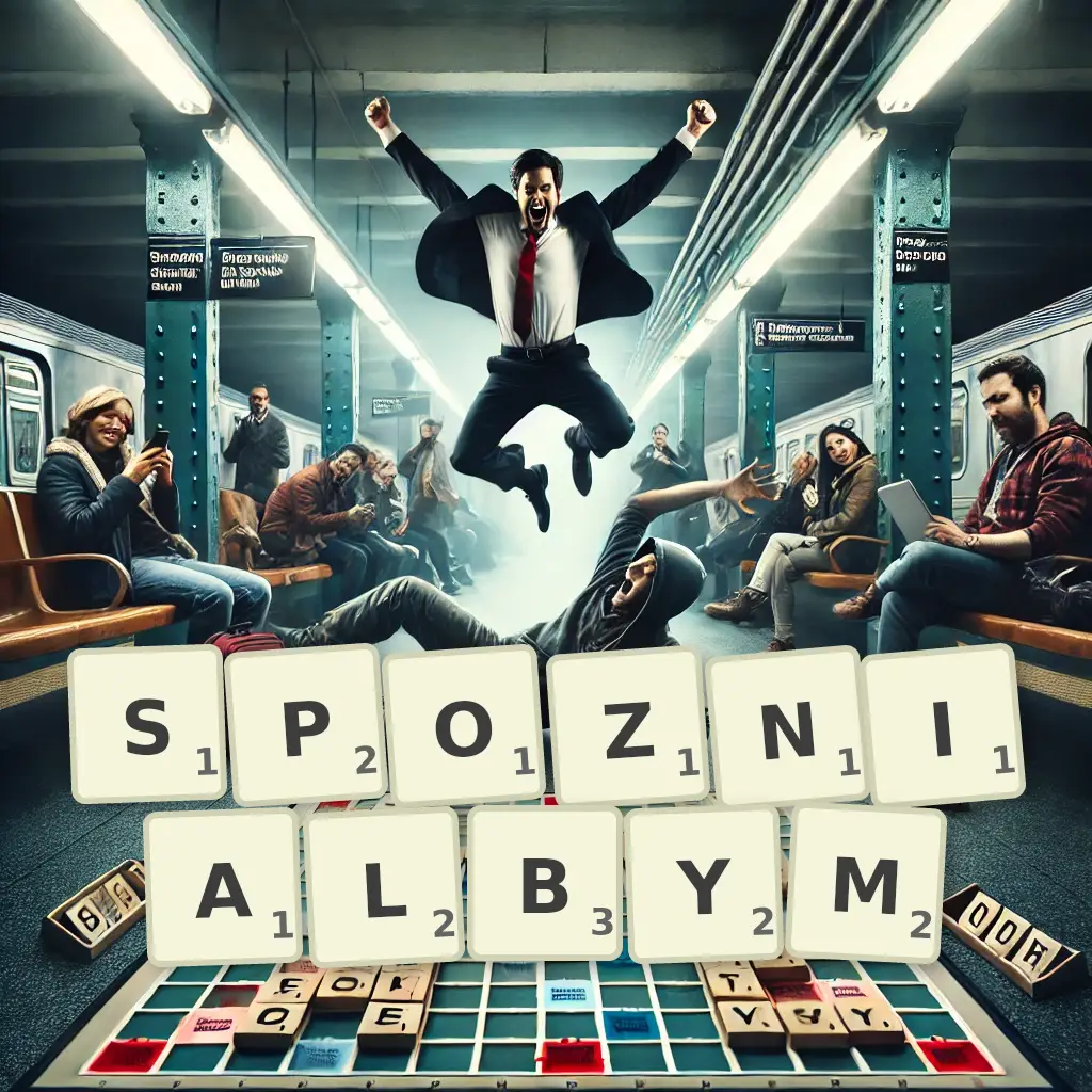 Słowa z liter SPÓŹNIAŁBYM