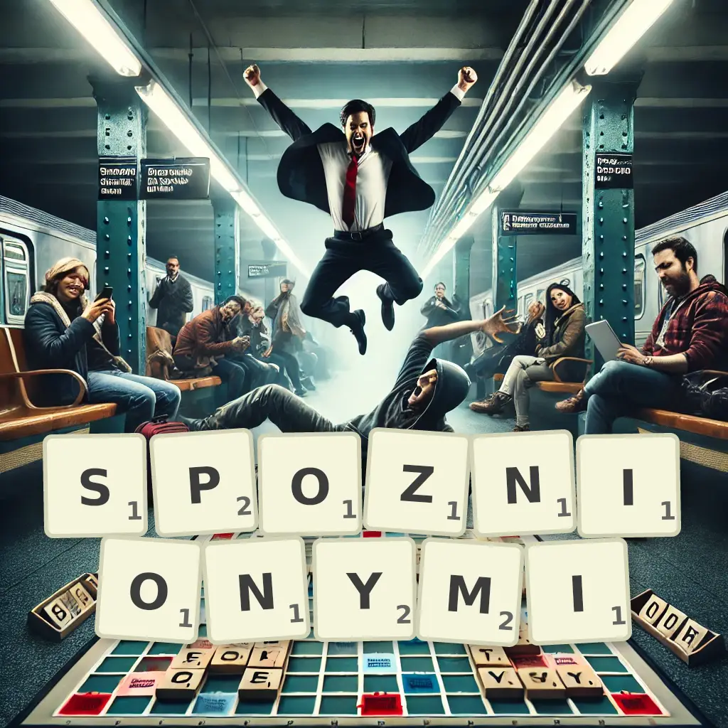 Słowa z liter SPÓŹNIONYMI