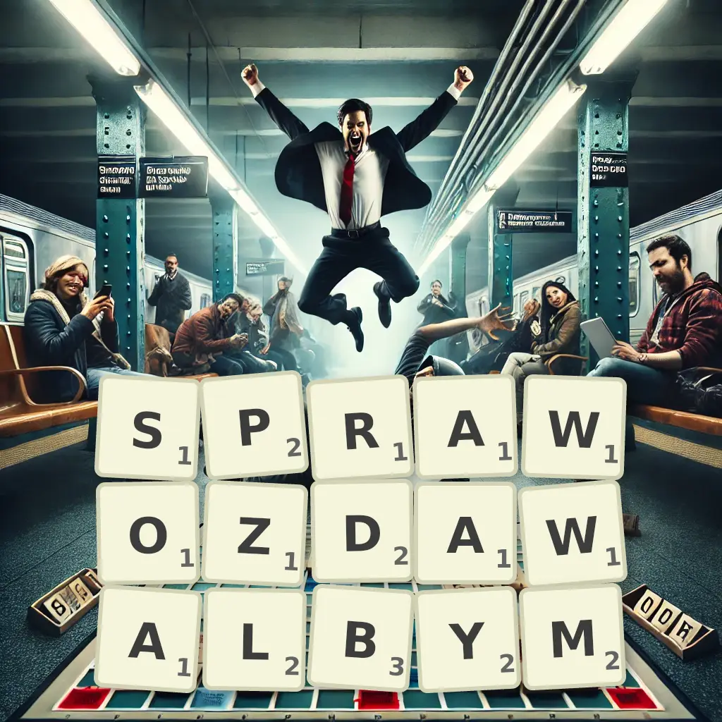 Słowa z liter SPRAWOZDAWAŁBYM