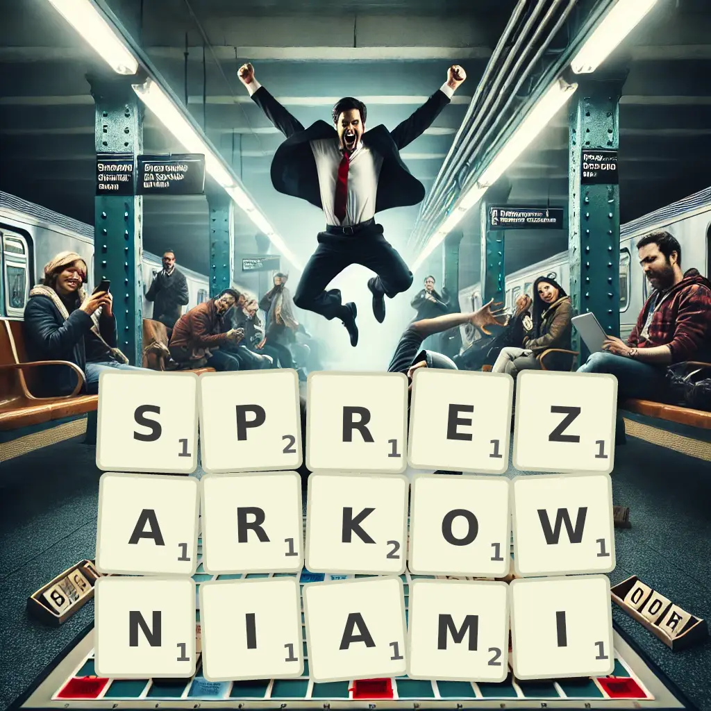 Słowa z liter SPRĘŻARKOWNIAMI