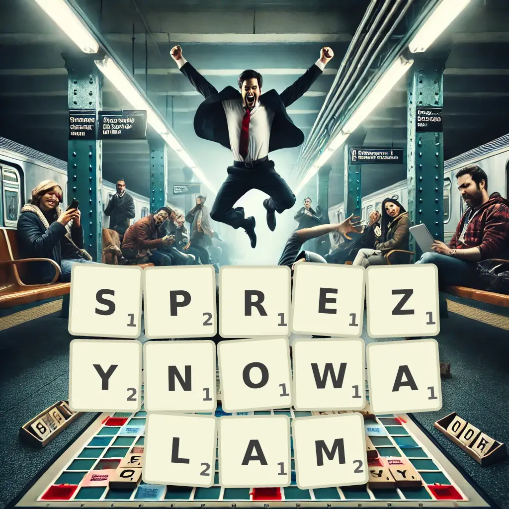 Słowa z liter SPRĘŻYNOWAŁAM