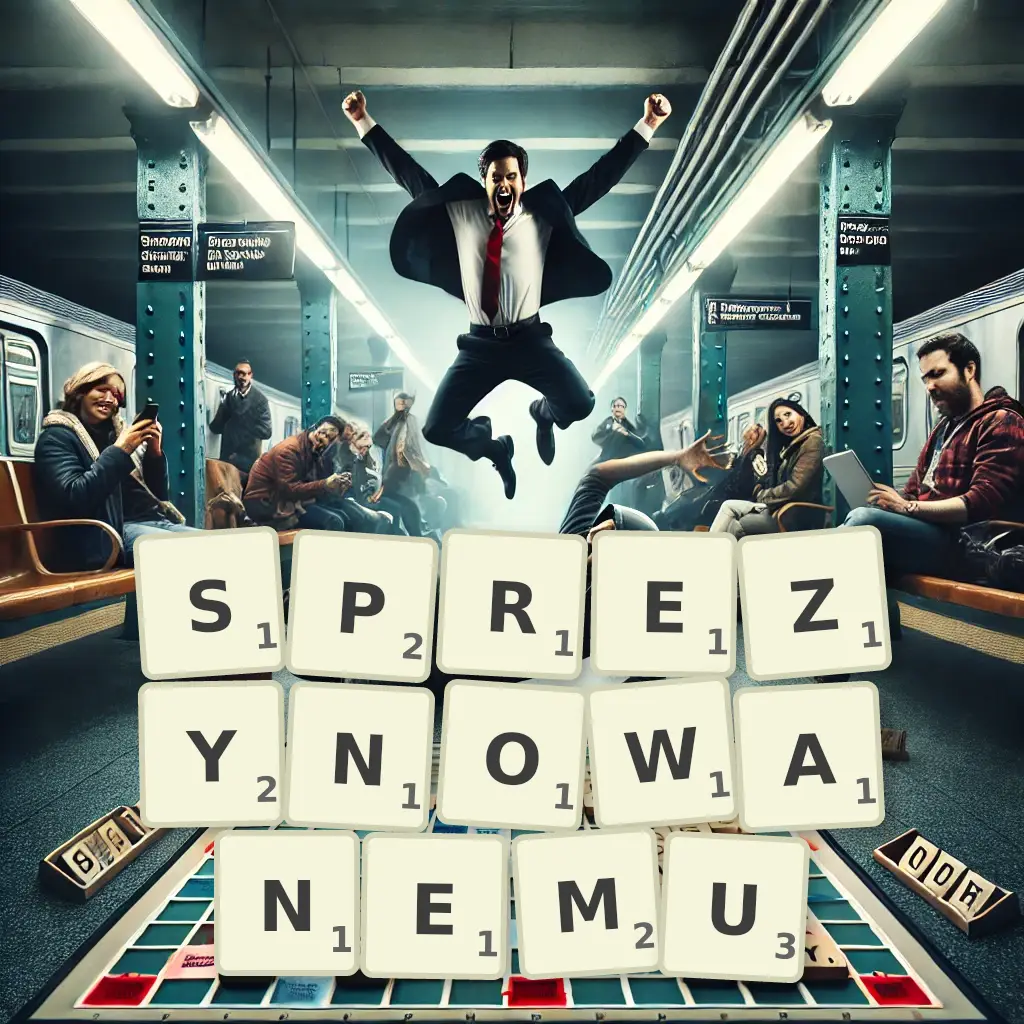 Słowa z liter SPRĘŻYNOWANEMU