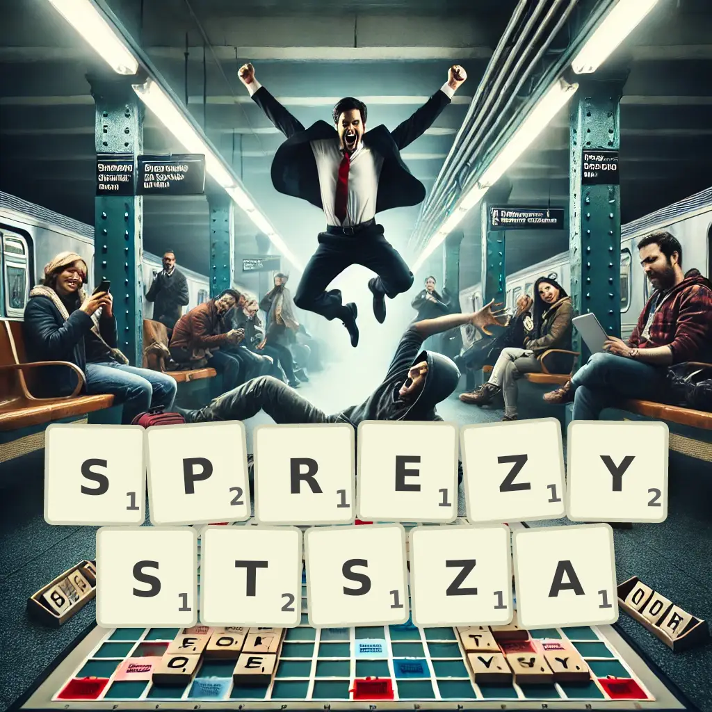 Słowa z liter SPRĘŻYSTSZĄ
