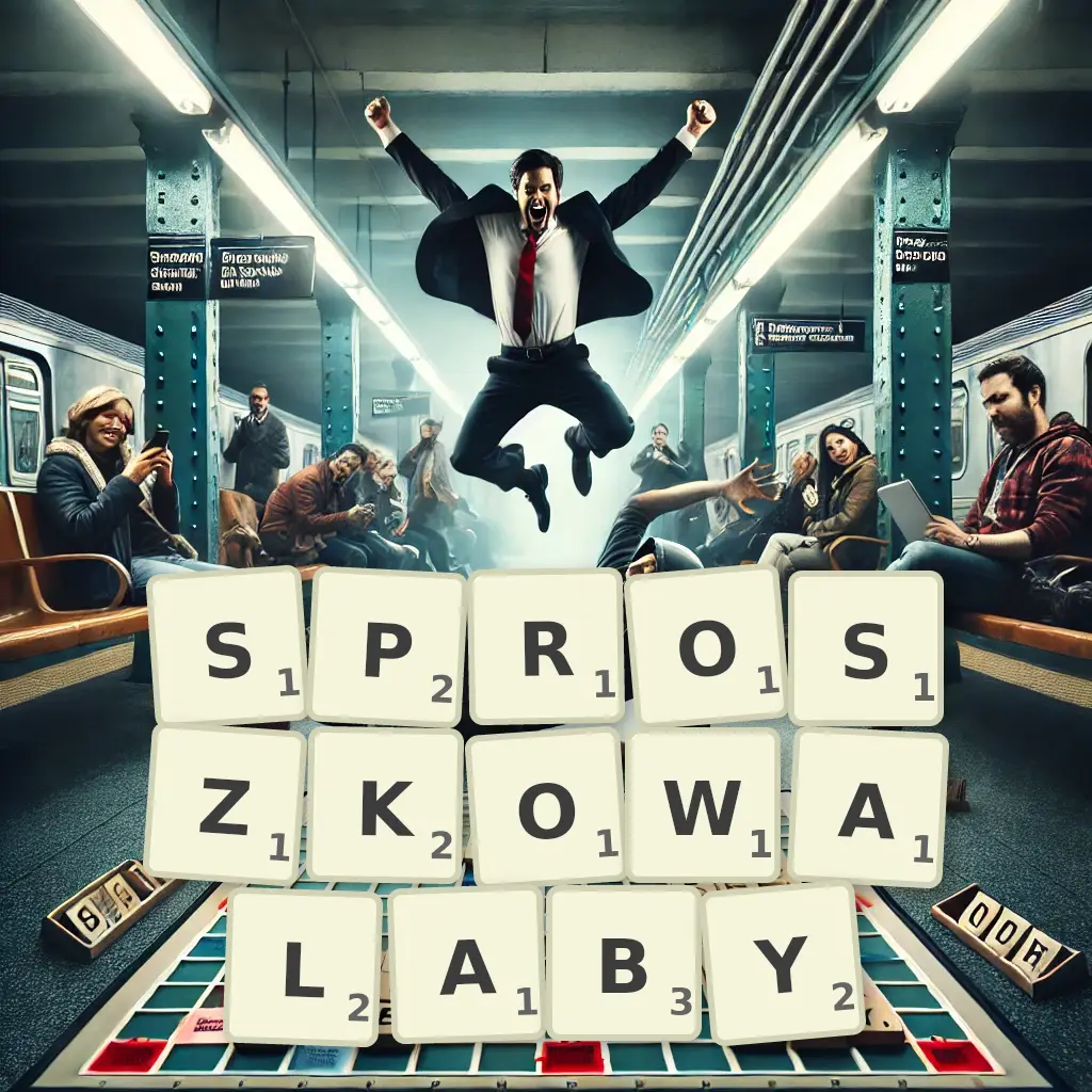 Słowa z liter SPROSZKOWAŁABY