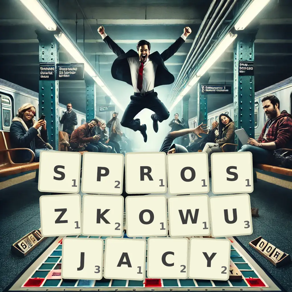 Słowa z liter SPROSZKOWUJĄCY