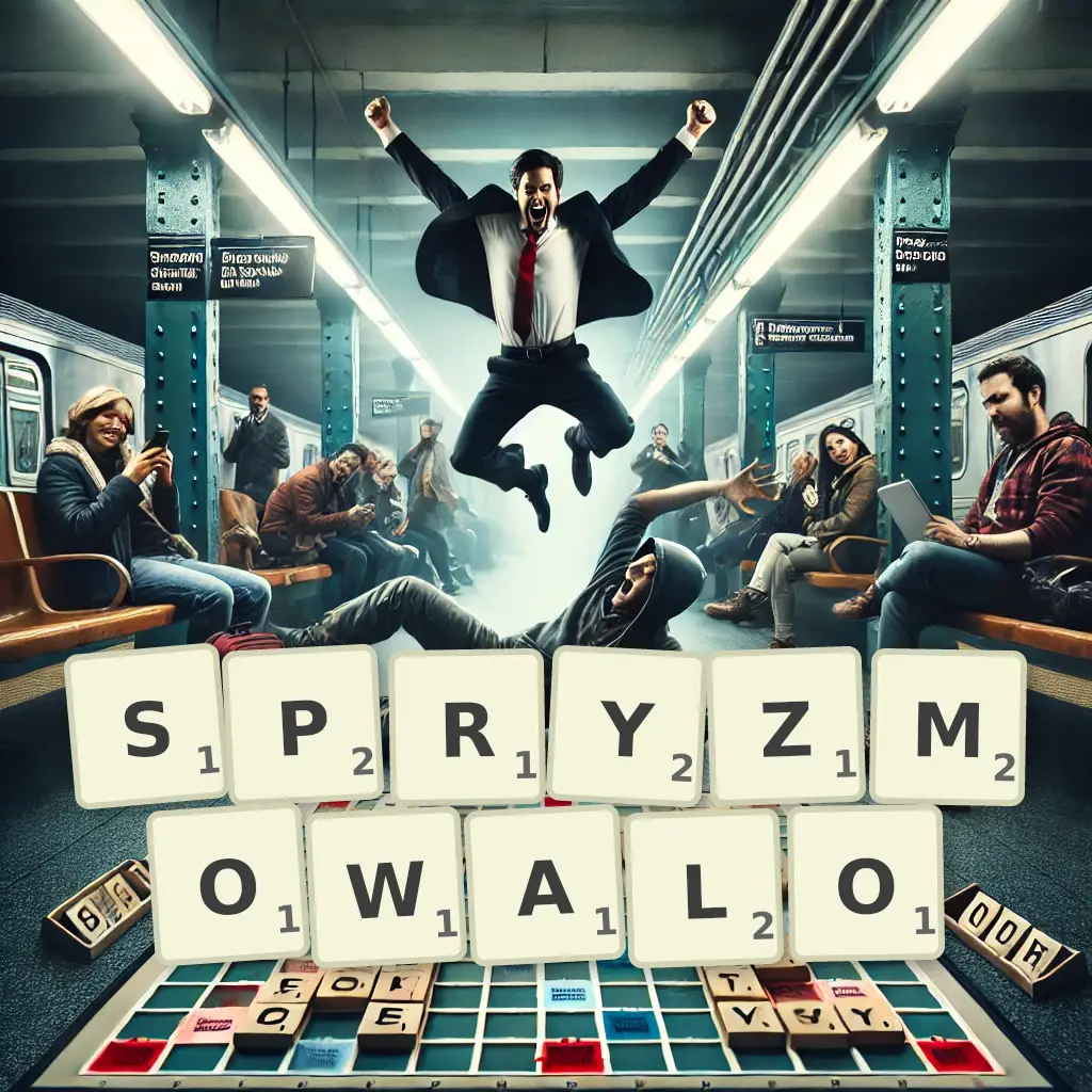 Słowa z liter SPRYZMOWAŁO