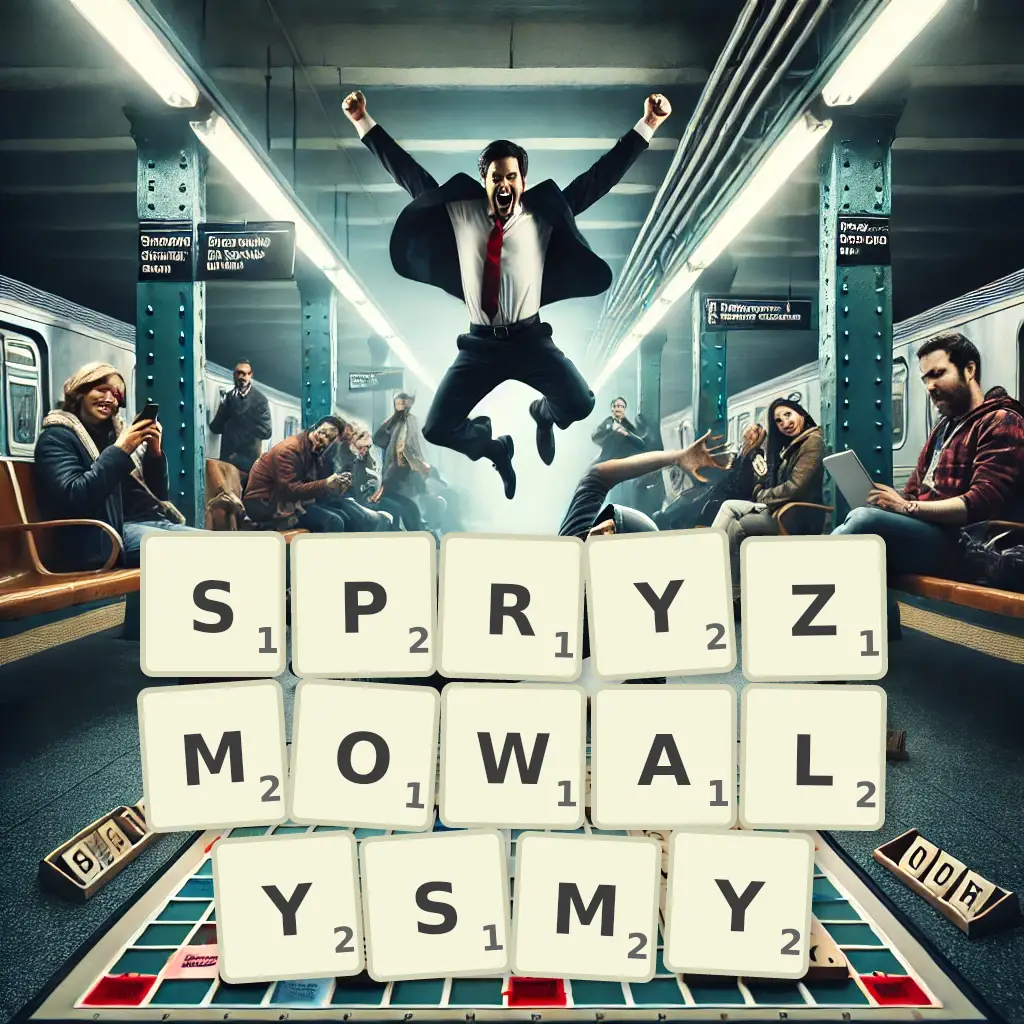 Słowa z liter SPRYZMOWAŁYŚMY
