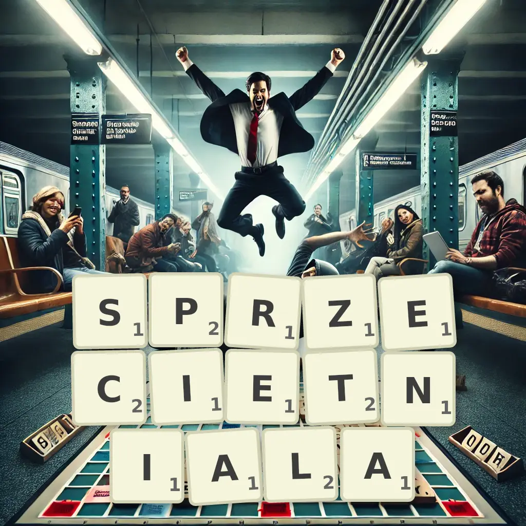 Słowa z liter SPRZECIĘTNIAŁA