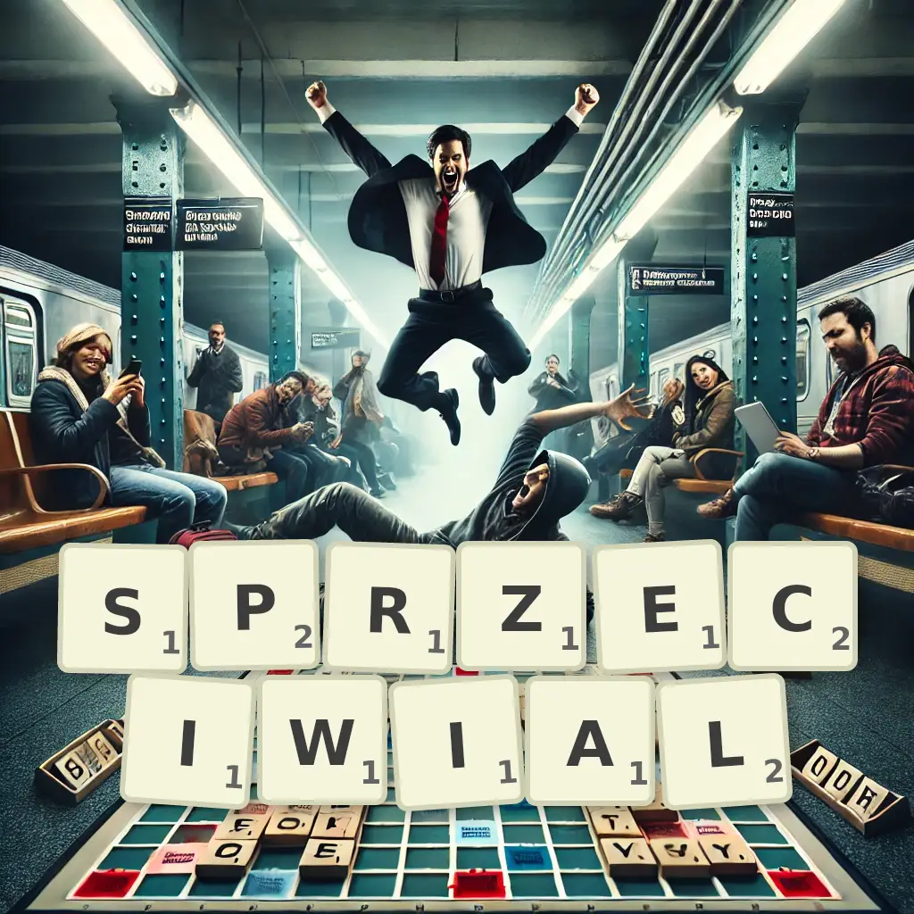 Słowa z liter SPRZECIWIAŁ