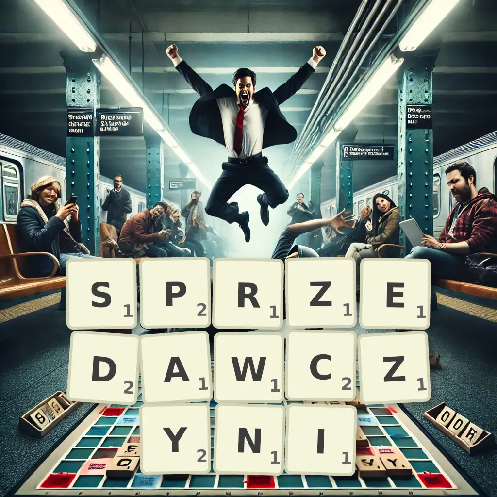 Słowa z liter SPRZEDAWCZYNI