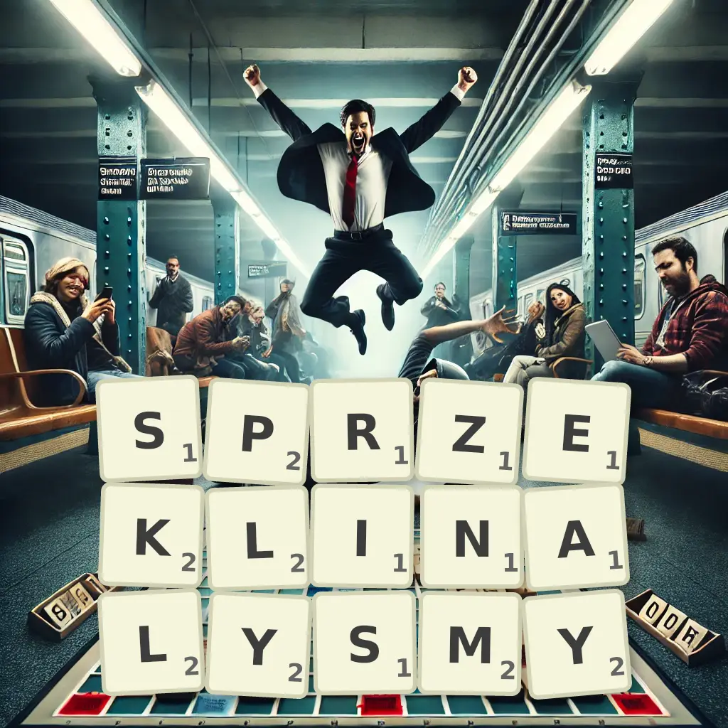 Słowa z liter SPRZEKLINAŁYŚMY