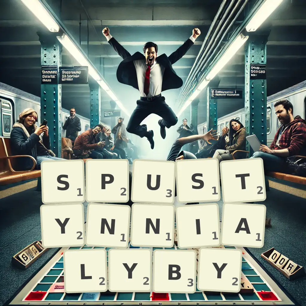 Słowa z liter SPUSTYNNIAŁYBY