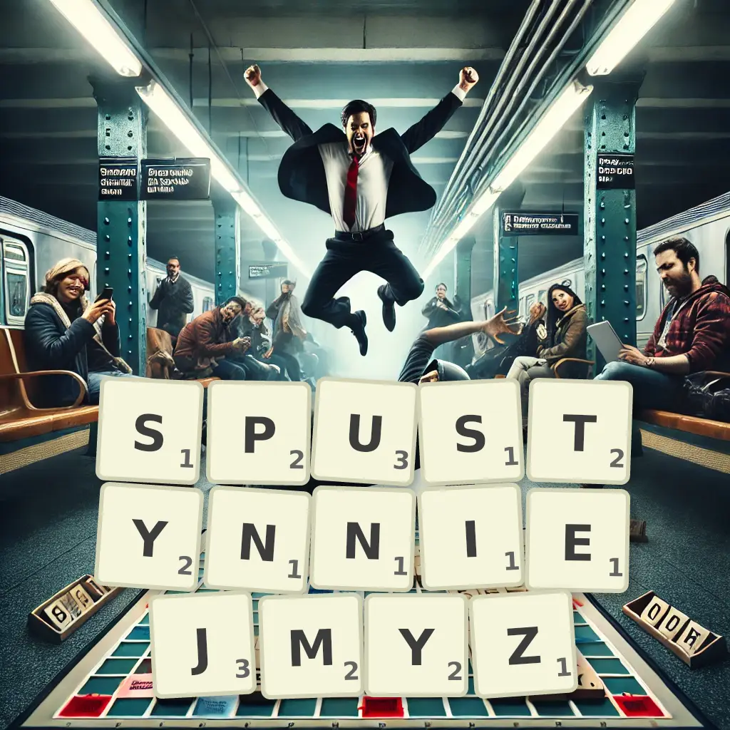 Słowa z liter SPUSTYNNIEJMYŻ