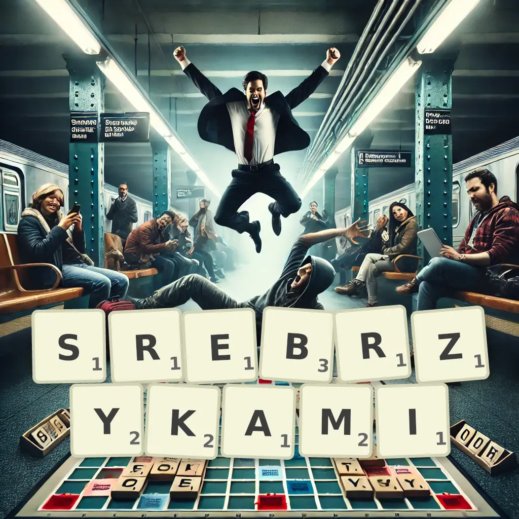 Słowa z liter SREBRZYKAMI
