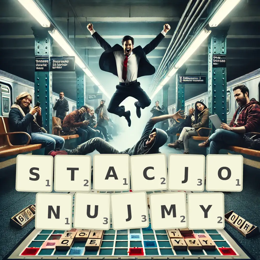 Lista słów z liter STACJONUJMY Słowa z liter STACJONUJMY